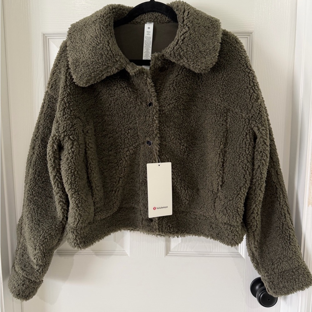 Lululemon Textured Fleece Button Jacket